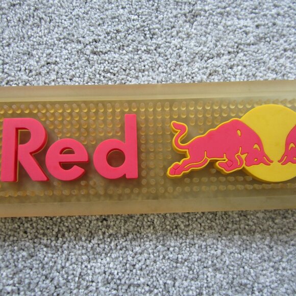 Red Bull Rubber Bar Drink Spill Mat 23.25" Long x 3.5" Wide - Used - Picture 3 of 9